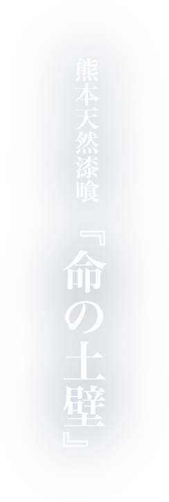 熊本天然漆喰『命の土壁』